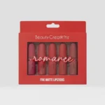 beauty creations pink  Five Piece Matte Lipstick Set