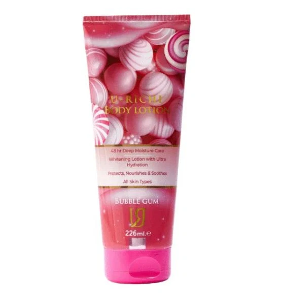 Capture_bcc5e9ac-42d2-45d2-9739-b09a9eea9efb.webp U-RICHI BODY LOTION (BUBBLE GUM) 226ml - Image 1