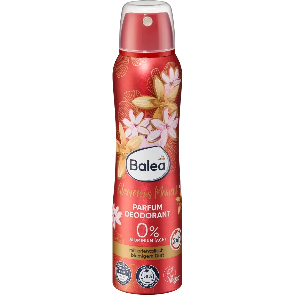 R.png Balea Deodorant Spray Parfum Deodorant Glamorous Moment, 150 ml - Image 1