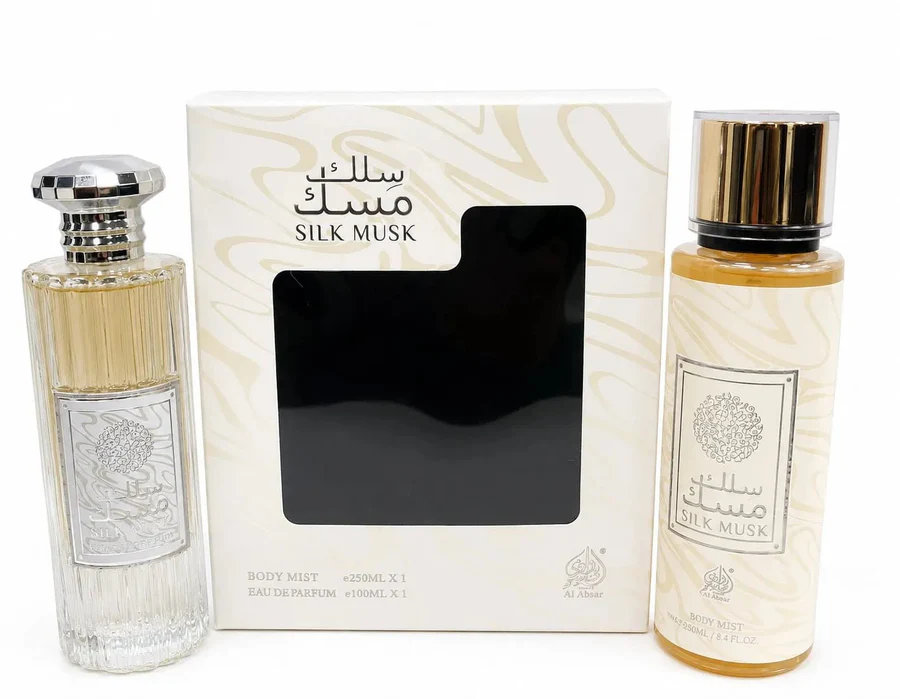 silk-musk-gift-set-2-pcs-oud-musk-collection-by-wadi-al-kahleej-2484501.webp مجموعه مسك سلك ميست250 ملي+ برفيوم - Image 1